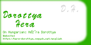 dorottya hera business card